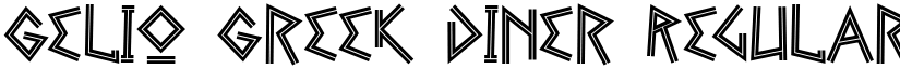 Gelio Greek Diner Regular font