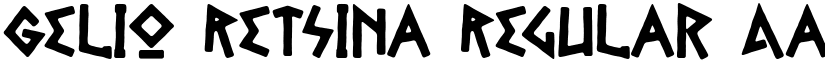 Gelio Retsina Regular font