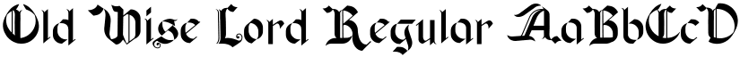 Old Wise Lord Regular font