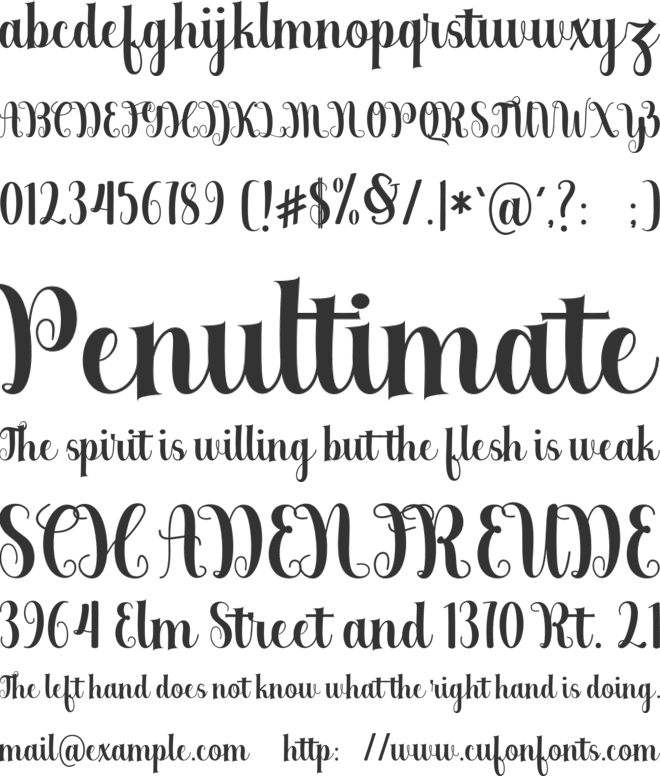 Berkarya font preview