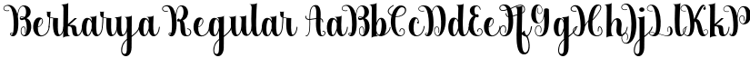 Berkarya Regular font