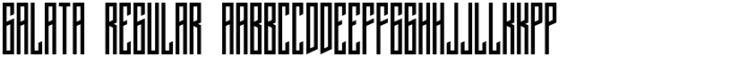 Galata Regular font