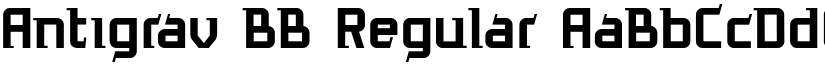 Antigrav BB Regular font
