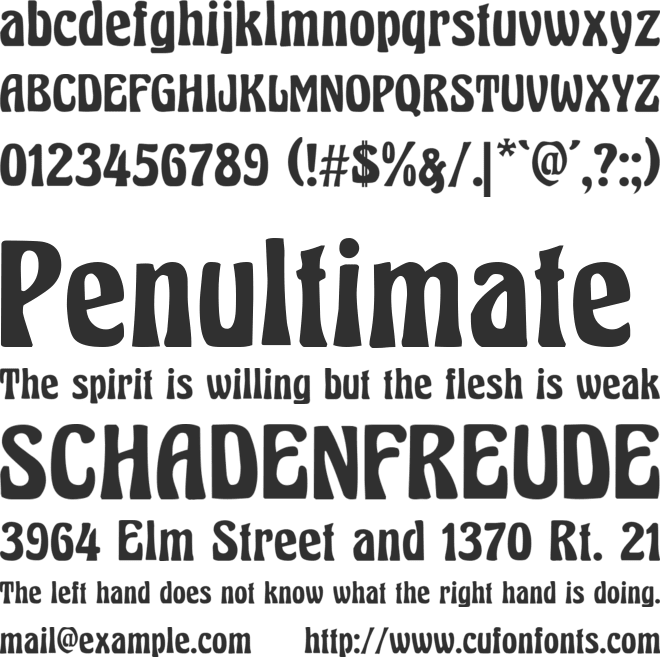 Herkules font preview