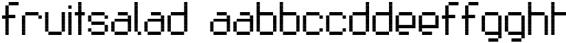 Fruitsalad font