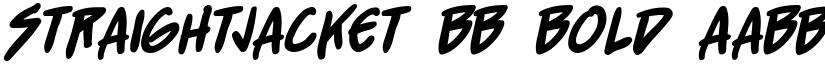 StraightJacket BB Bold font