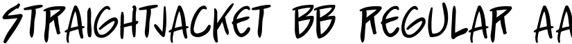 StraightJacket BB Regular font