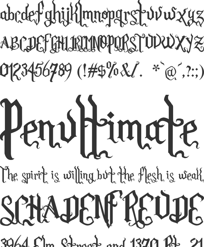 Premium font preview