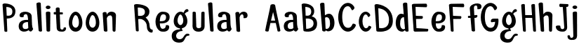 Palitoon Regular font