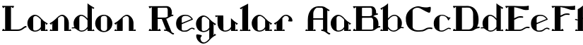 Landon Regular font