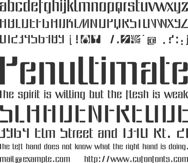 dangerfont font preview