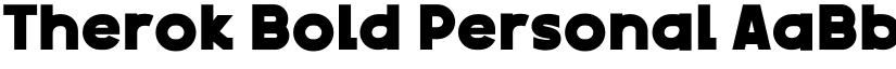 Therok Bold Personal font