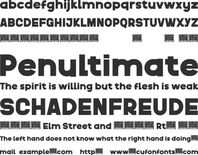 Therok font preview