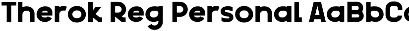 Therok Reg Personal font