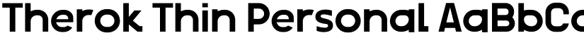 Therok Thin Personal font
