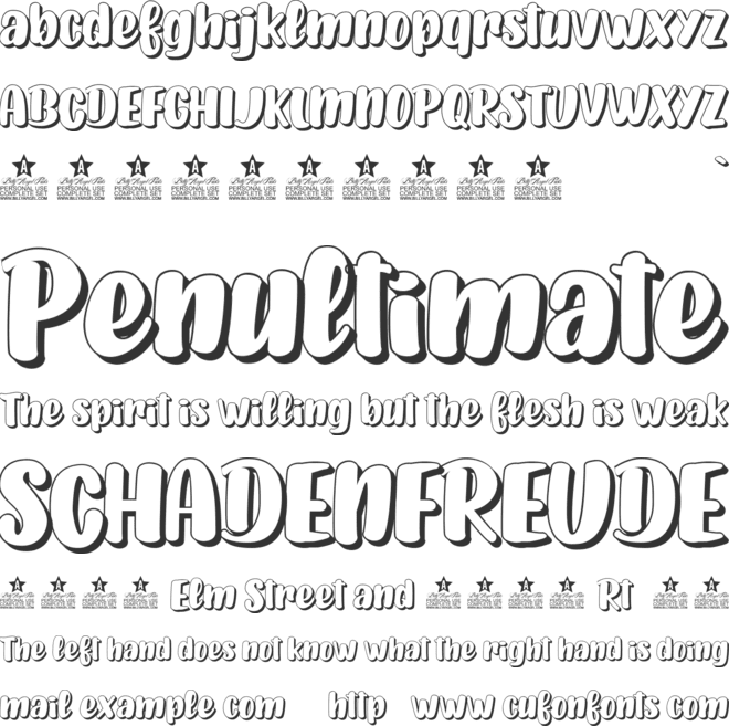 TAN PUMPKINS BACK PERSONAL USE font preview
