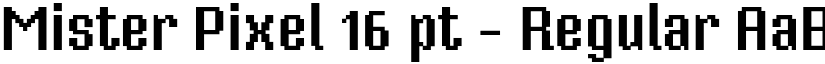 Mister Pixel 16 pt - Regular font