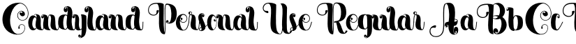 Candyland Personal Use Regular font