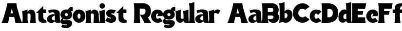 Antagonist Regular font
