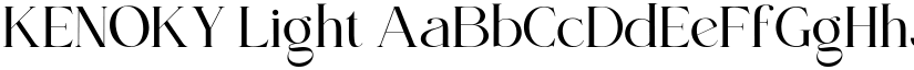 KENOKY Light font