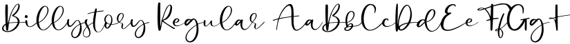 Billystory Regular font
