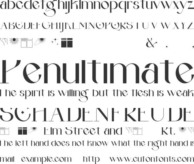 La Gagliane font preview