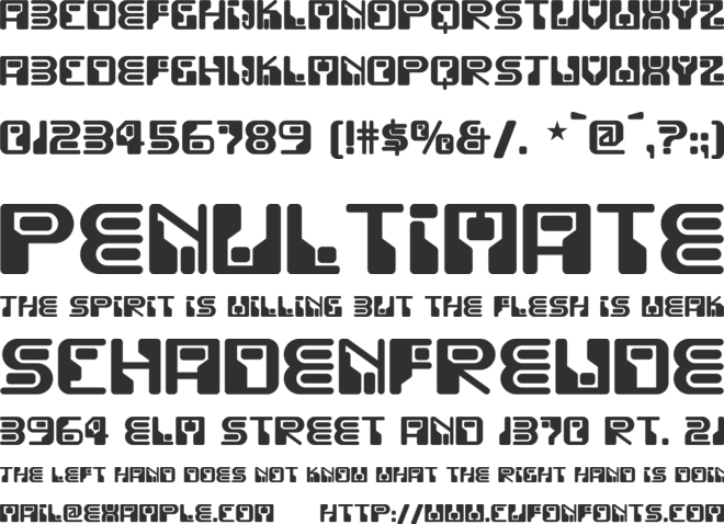 Funky Rundkopf NF font preview