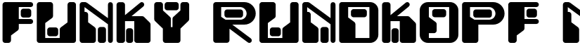 Funky Rundkopf NF Regular font