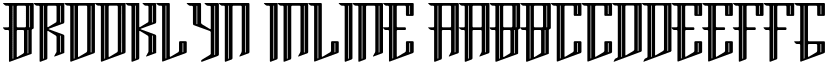 Brooklyn Inline font