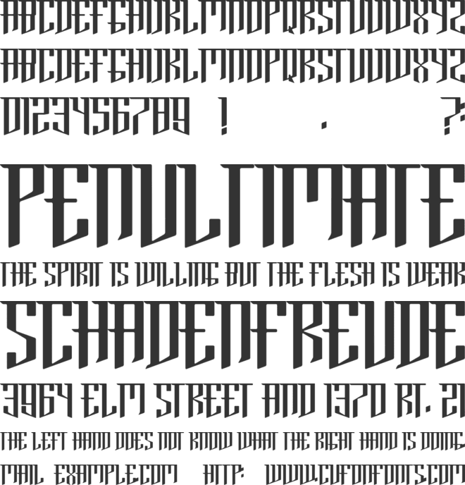 Brooklyn font preview