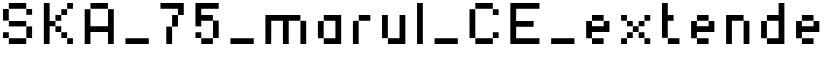 SKA_75_marul_CE_extended font