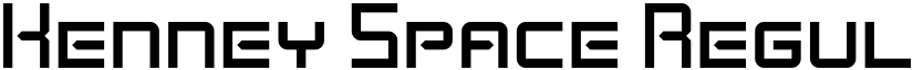 Kenney Space Regular font