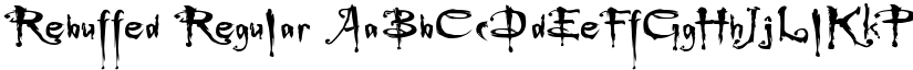 Rebuffed Regular font