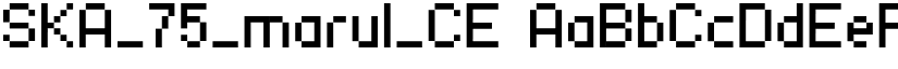 SKA_75_marul_CE font