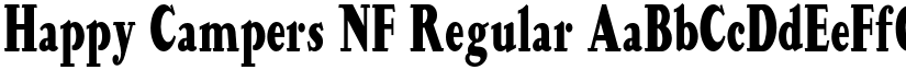 Happy Campers NF Regular font