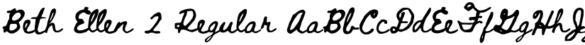 Beth Ellen 2 Regular font