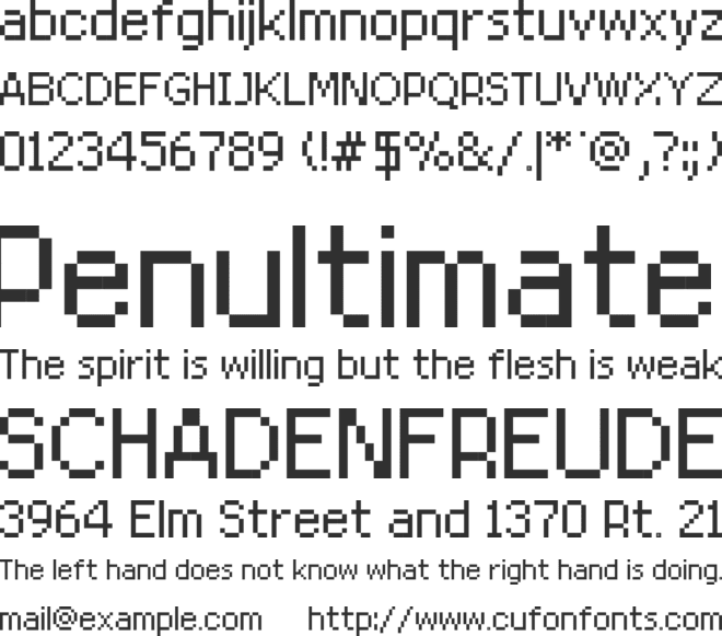 Rittswood RedStar font preview