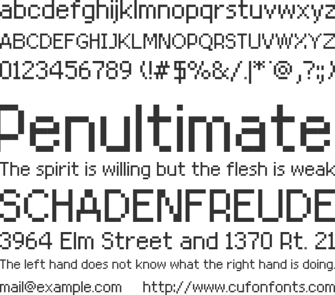 Rittswood RedStar font preview