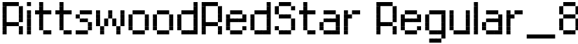 RittswoodRedStar Regular_8 font
