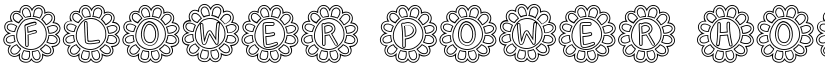 Flower Power Hollow Hollow font
