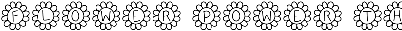 Flower Power Thin Thin font