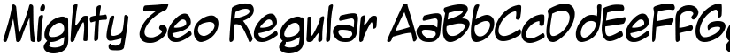 Mighty Zeo Regular font