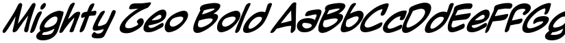 Mighty Zeo Bold font