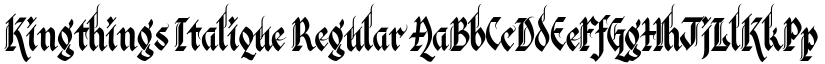 Kingthings Italique Regular font