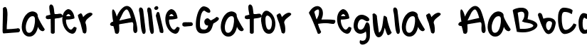 Later Allie-Gator font download
