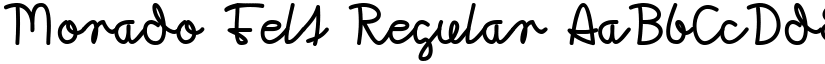 Morado Felt Regular font
