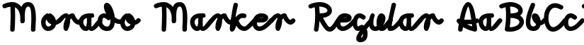 Morado Marker Regular font
