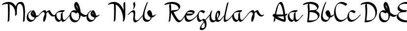 Morado Nib Regular font