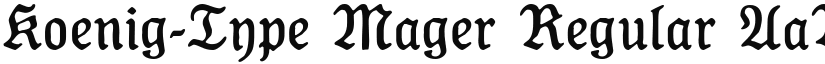 Koenig-Type Mager Regular font