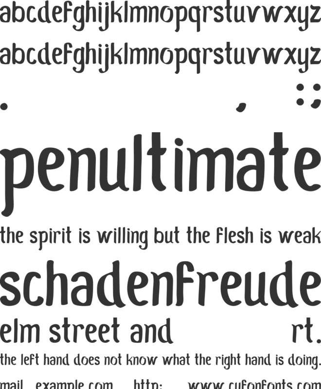 Moro Seneng font preview